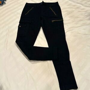 Black Color polo Ralph Lauren cargo pants orange color size 8